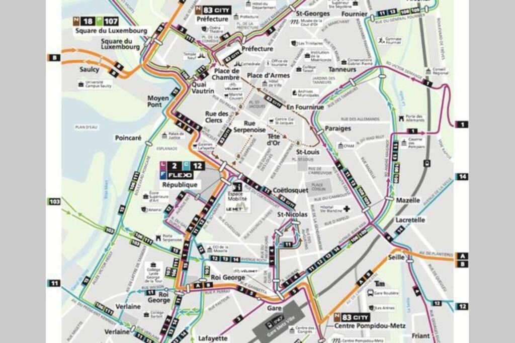 Superbe Appart Plein Centre Avec Parking & Jardin Μετς Εξωτερικό φωτογραφία
